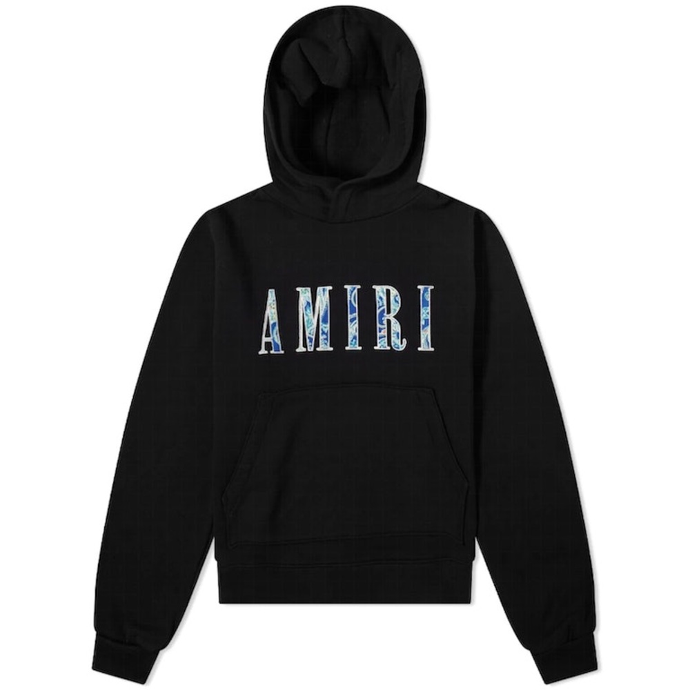 AMIRI Core Paisley Hoodie Black